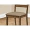 Monarch Specialties Dining Chair, Set Of 2, Side, Upholstered, Kitchen, Dining Room, Brown Fabric, Walnut Wood Legs I 1313 - alternate 6